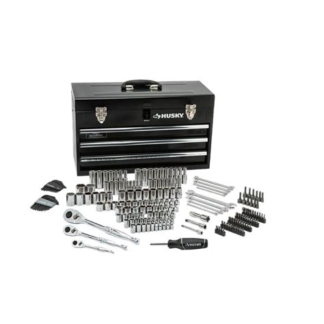 Husky 200 pieces Mechanics Tool Set with Steel Tool 